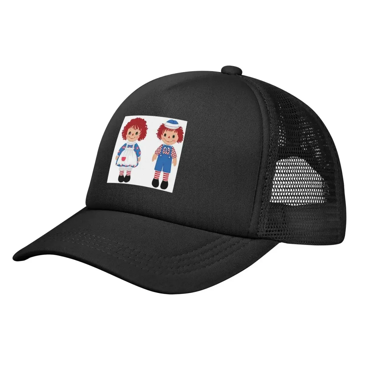 Raggedy Ann E Raggedy Andy As Bonecas Vintage Malha Bonés de Beisebol Snapback Moda Chapéus de Beisebol Respirável Casual Casquette