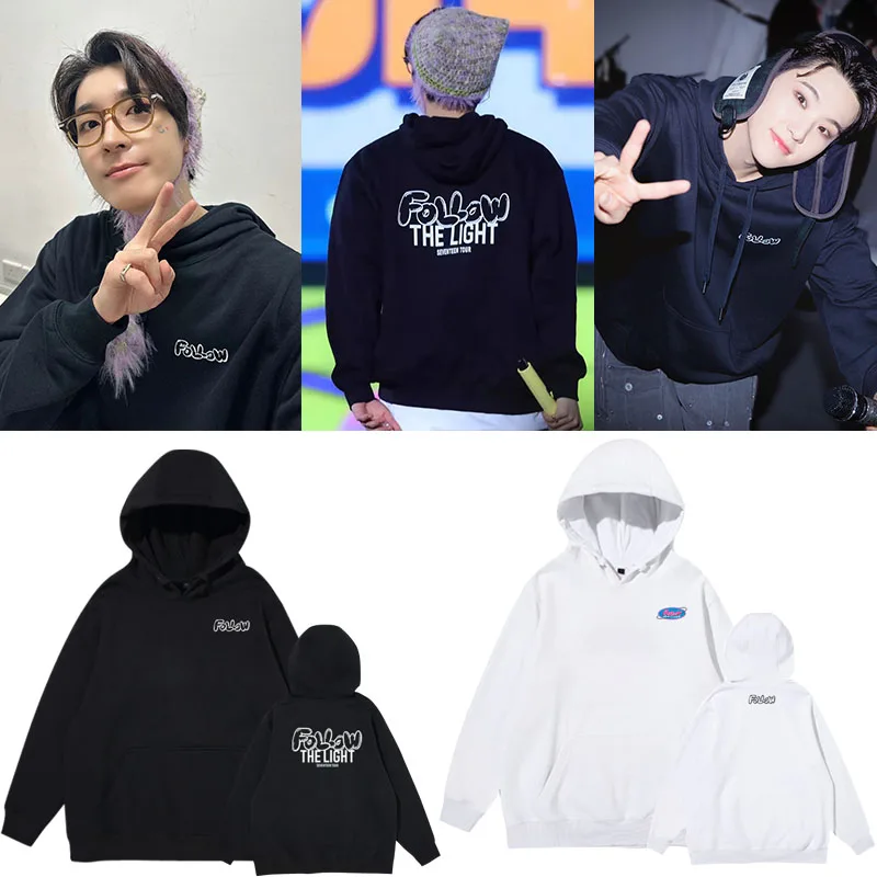 

Толстовка с капюшоном Seventeen 2024, концертный тур, толстовка с капюшоном на подкладке, хлопковая повседневная верхняя одежда с принтом Long Sve