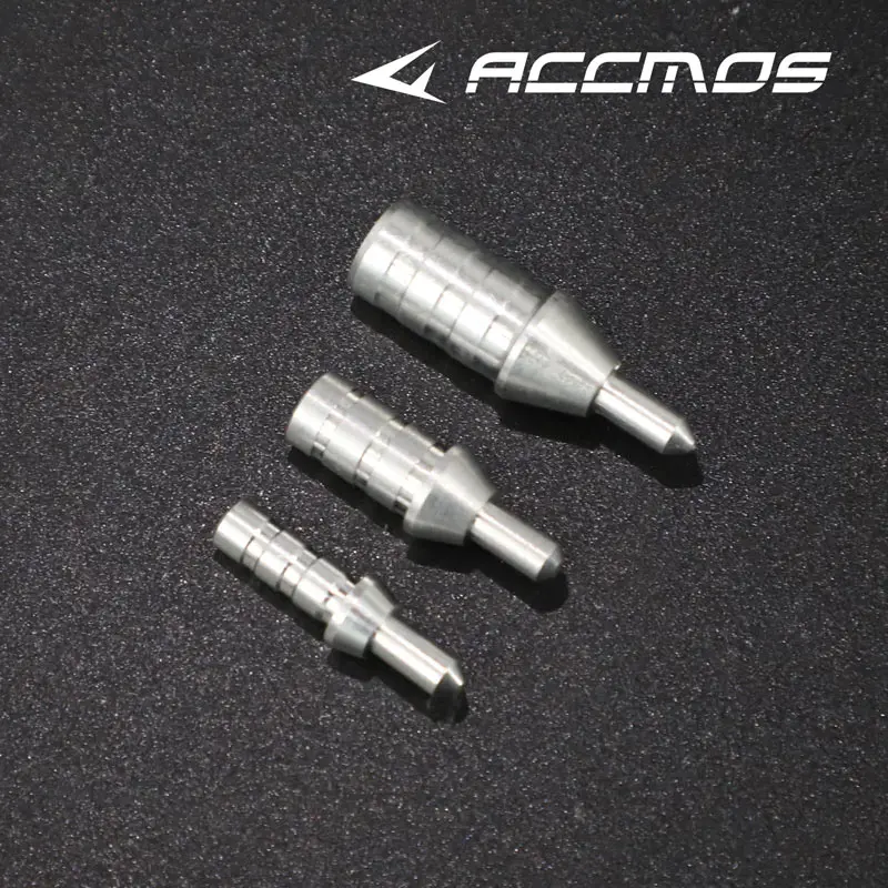 Image 7: 12 pièces de poids de flèche en aluminium et cuivre, diamètres 3.2/4.2/6.2/8.0 MM, pour insert, outsert et nocks à broche, taille S/L, accessoire de tir à l'arc DIY