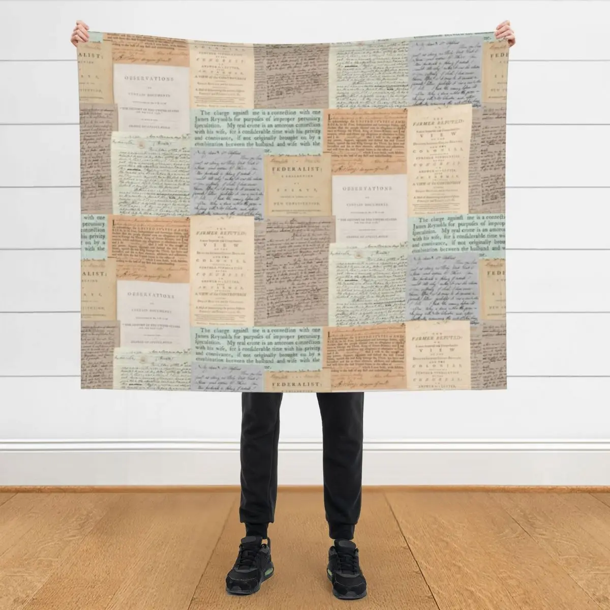 

Alexander Hamilton Papers Collection Throw Blanket Moving Bed funny gift Blankets