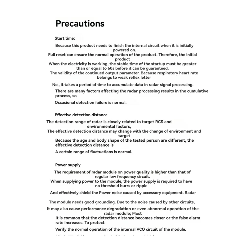A93P LD6002H 60G Radar Module Breathing And Heartbeat Detection Radar Module Non-Contact Intelligent Monitoring Module