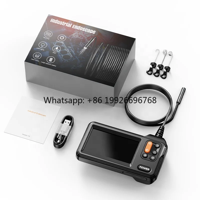 

Handheld Portable Car Detector Underwater Pipeline Camera Peephole Industrial Well Inspection Endoscope Camera with Screen