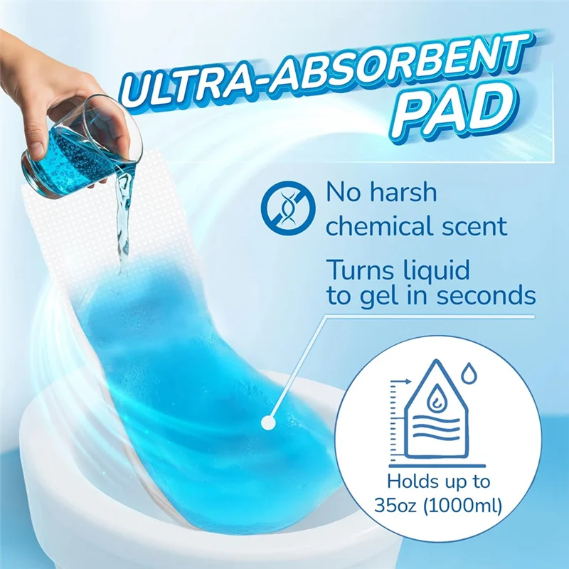 

AT21-герметичные одноразовые туалетные мешки, 40 шт. вкладышей с 40 впитывающими подушечками, для взрослых, для прикроватного туалетного кресла