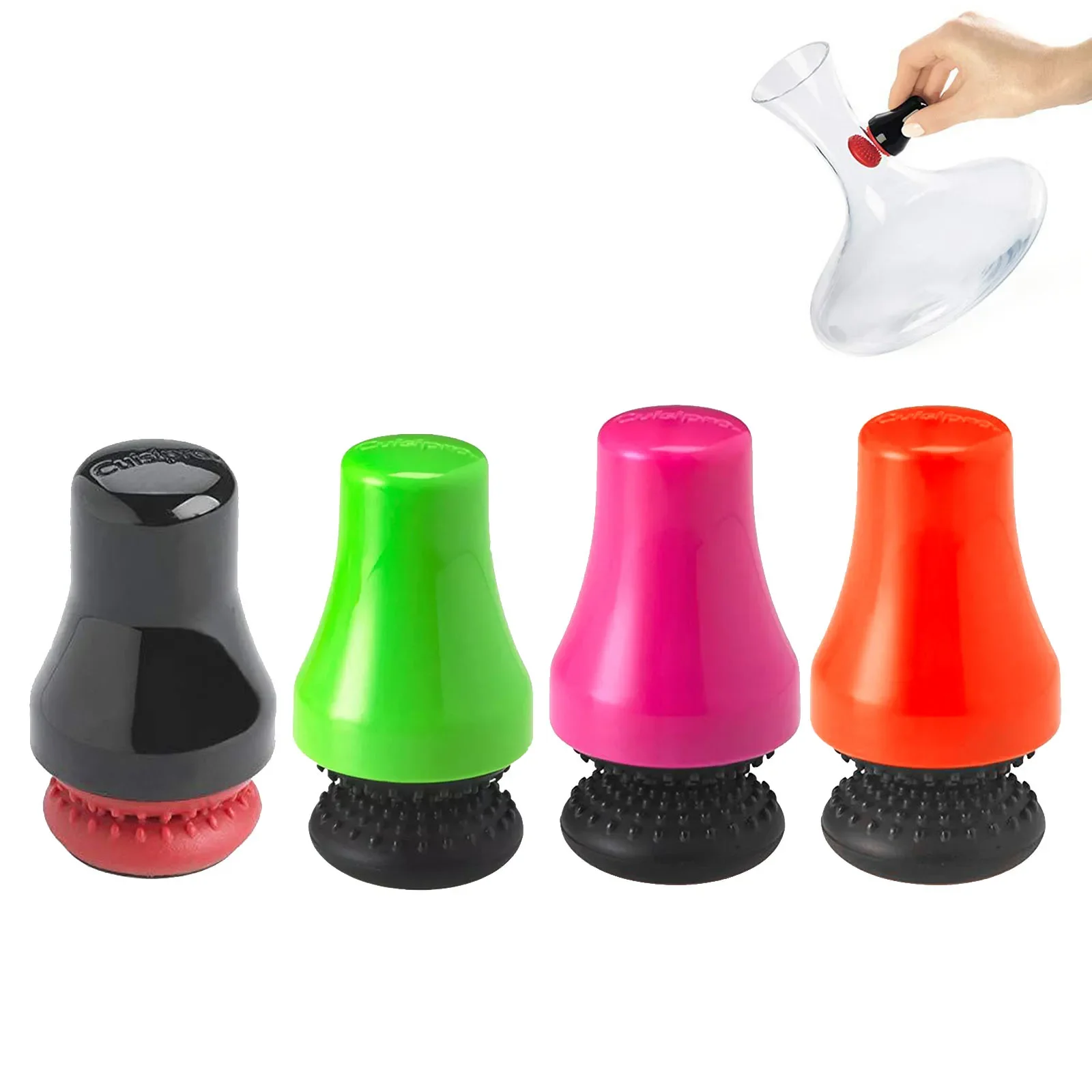 

1pc Silicone Magnetic Cleaning Brush Industrial Cleaner Glass Spot Bottle Rubber Long Scrubber Corner Black/Green/Red/Rose Red