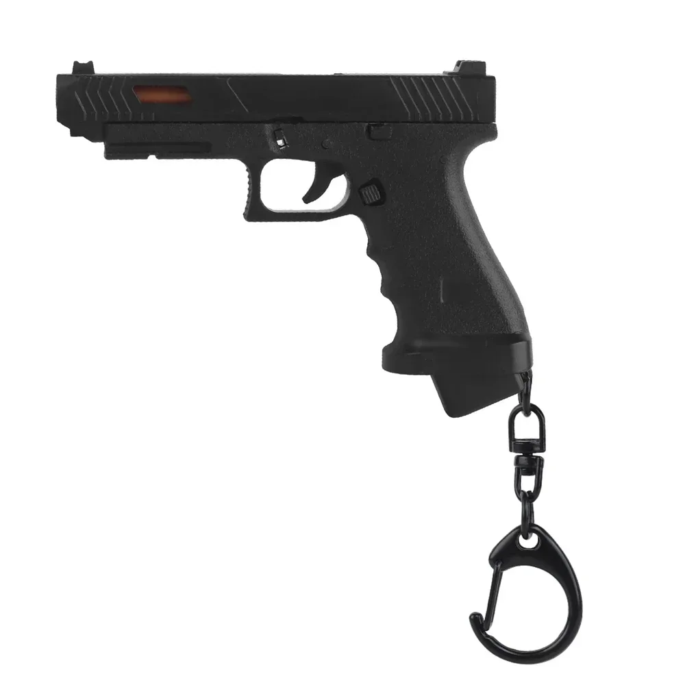 Tactical Pistol Shape Men's Keychain Mini Portable Ornaments Gun Model Pendant Key Chain G34 Keyring Key Holders Trend Toys Gift