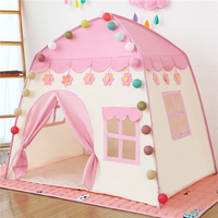 Portable Children's Tent Cute Wigwam Folding Kids Tents Tipi Baby Play House Large Girls Princess Castle Child Room Decor Gift