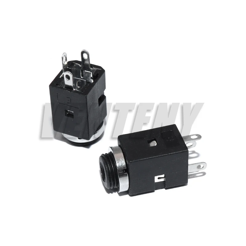 5Pcs 3.5mm 3/4/5 Pin Vertical Socket Female Socket Jack with Screw 3.5 Audio Headphone Connector PJ-341 Earphone Hole