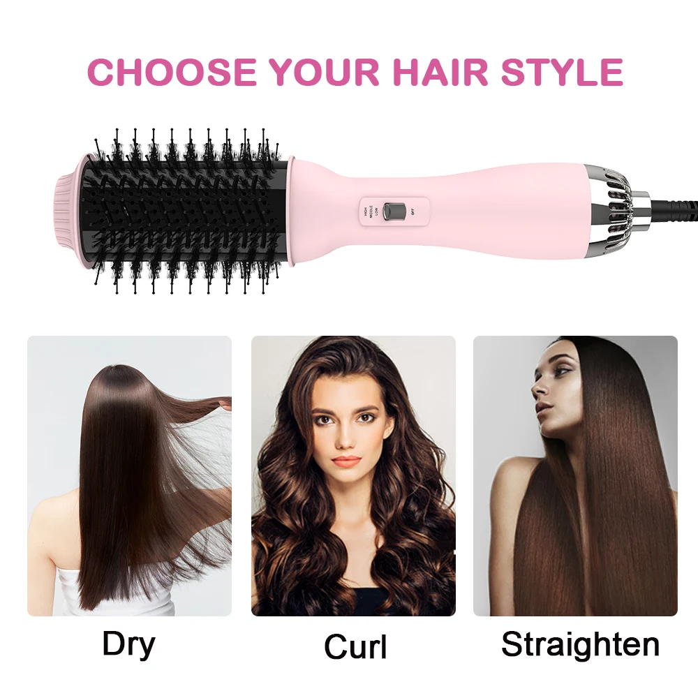 Hot Selling Electric Comb One-Step 3-in-1 Design Hair Dryer Volumizer Straightener Smaller Hot Air Brush