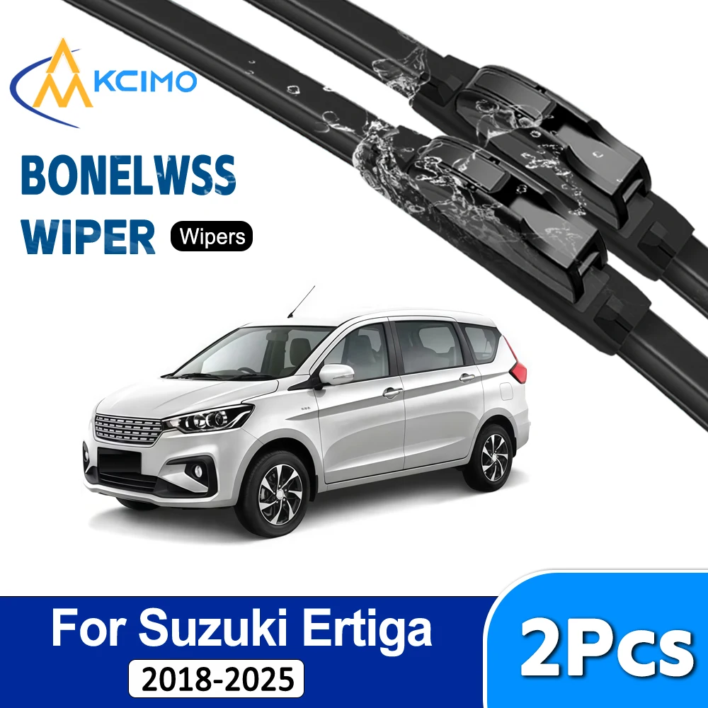 For Suzuki Ertiga NC 2018-2025 Front Windshield Wiper Blades 2pcs/set Car Wiper Auto Accessories Windscreen Rubber Replacement