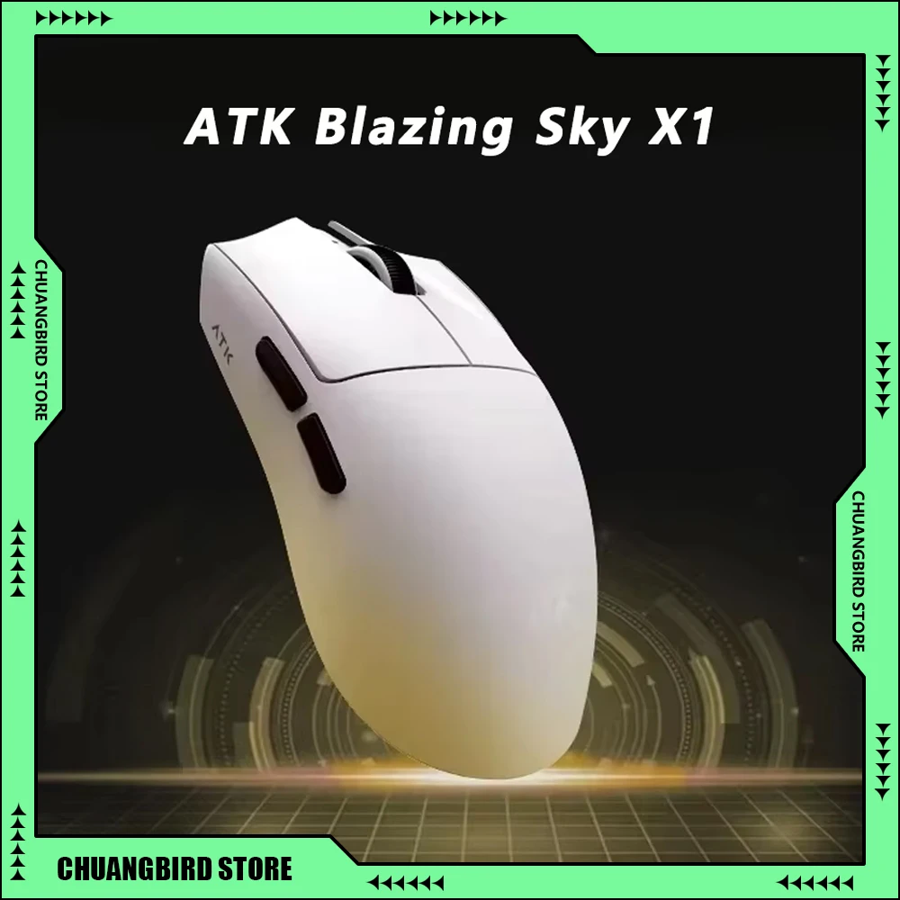 ATK Blazing Sky X1 8K Low Latency Gamer Mouse 3 Mode Gaming Mouse Wireless Lightweight FPS Liekong E-sports Pc Gamer Accessories