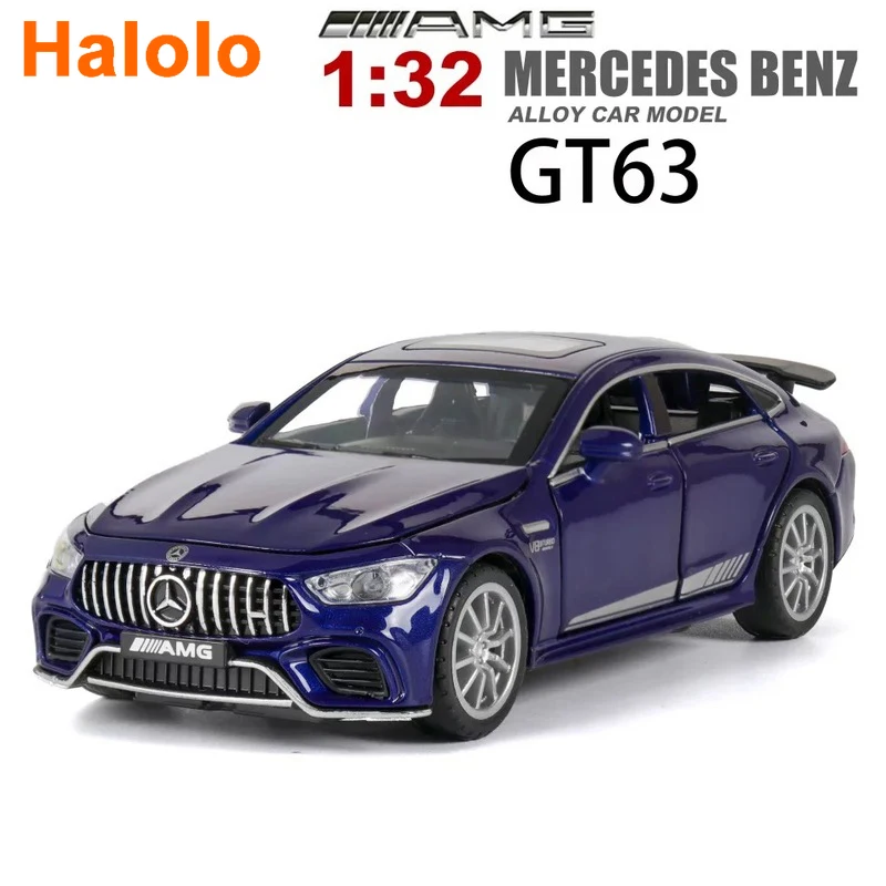 

Модель автомобиля из сплава Halolo 1:32 BENZ AMG GT63, литой и игрушечный автомобиль, игрушечные автомобили, развивающие игрушки для детей, подарки для мальчиков, игрушка A81