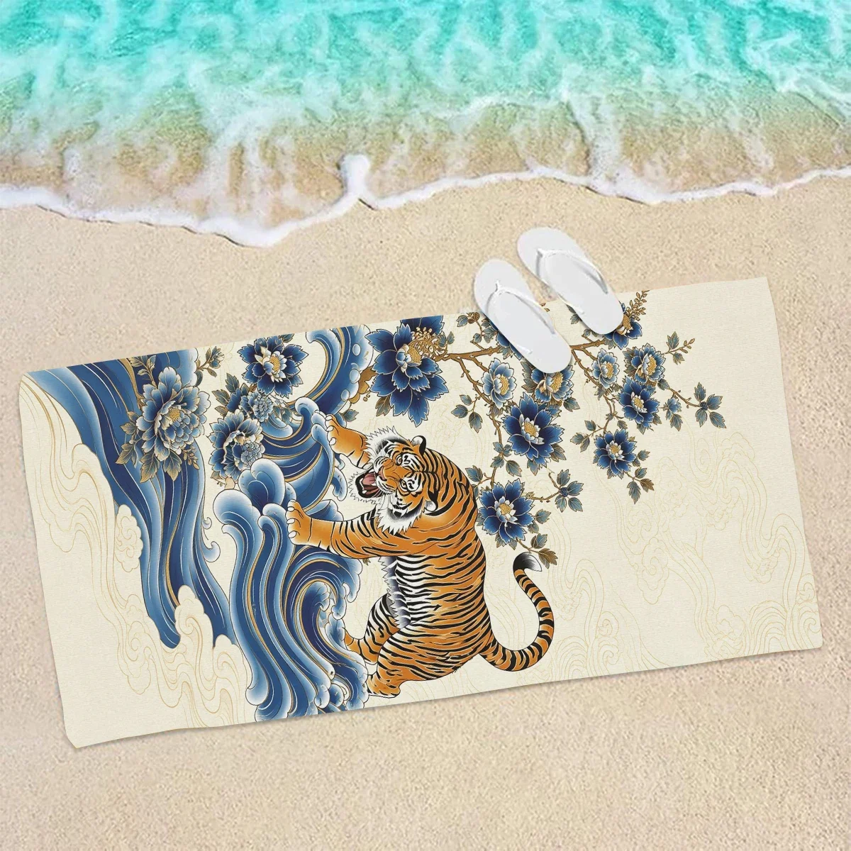 Polyester Beach Towel - Versatile Towel for Swimming, Fitness, Camping, Yoga, Travel and Beach Activities