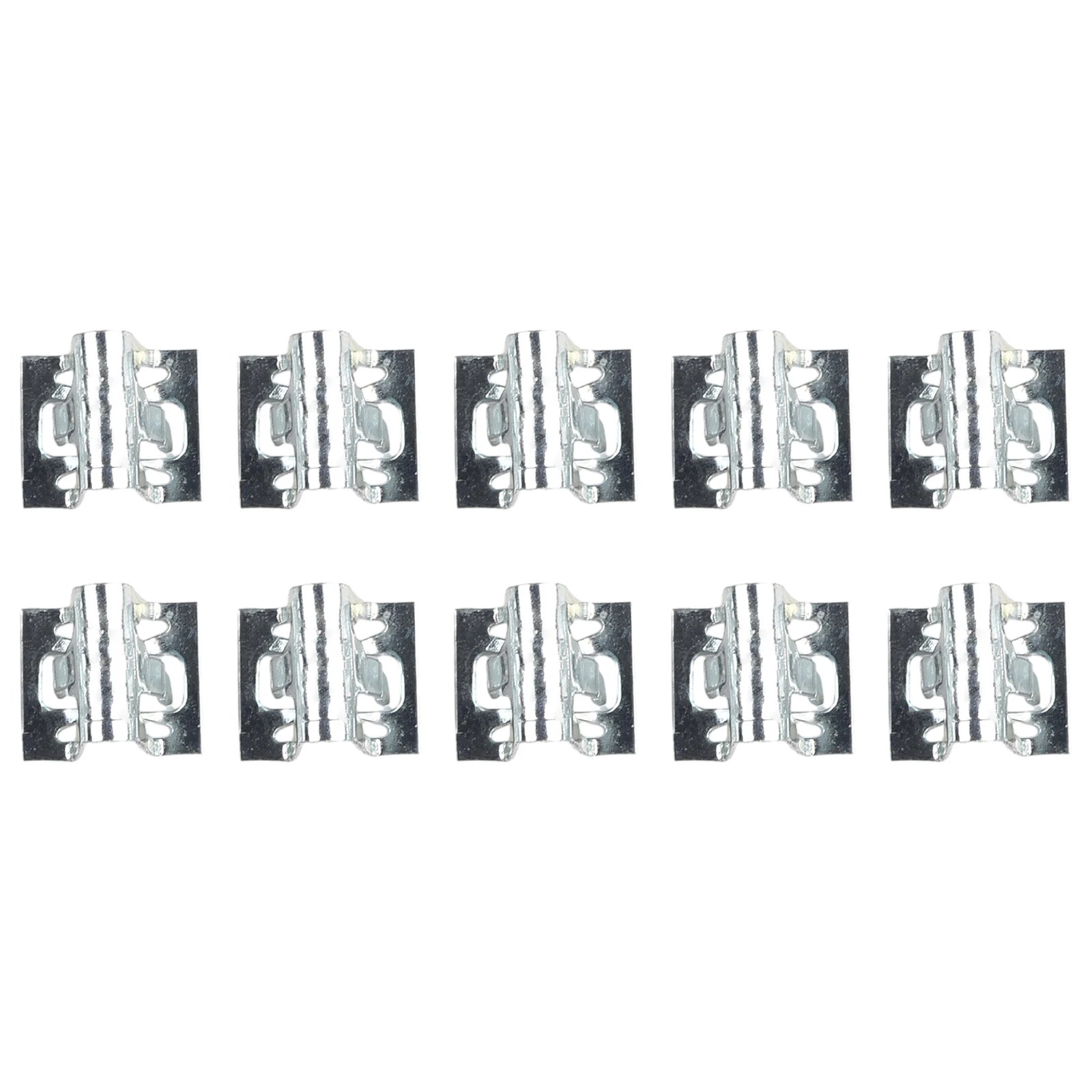 10Pcs Car Metal Retainer Clip Universal Front Console Dash Dashboard Trim Fastener Clip Car Door Trim Panel Lining Clips