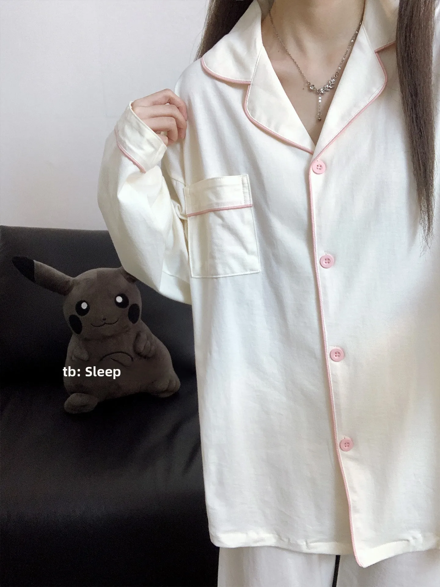 

Cotton Pajamas Couples Matching Long Sleeve Long Pants Home Clothes Set Women's Spring Autumn Style Soft Comfortable Sleepwear