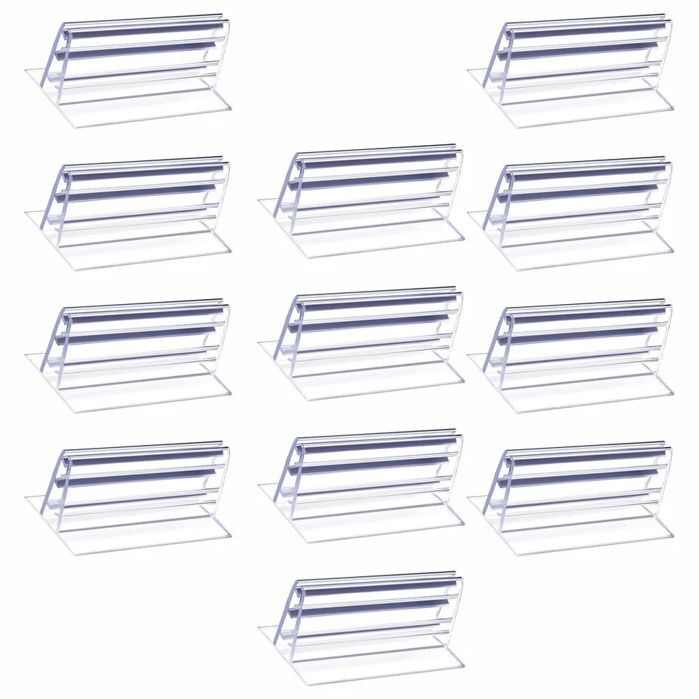 

16Pcs Classification Boards Self Adhesive Sign Holder for Supermarket Commodity Divider Price Tags Food Labels Sneeze Guard Rack