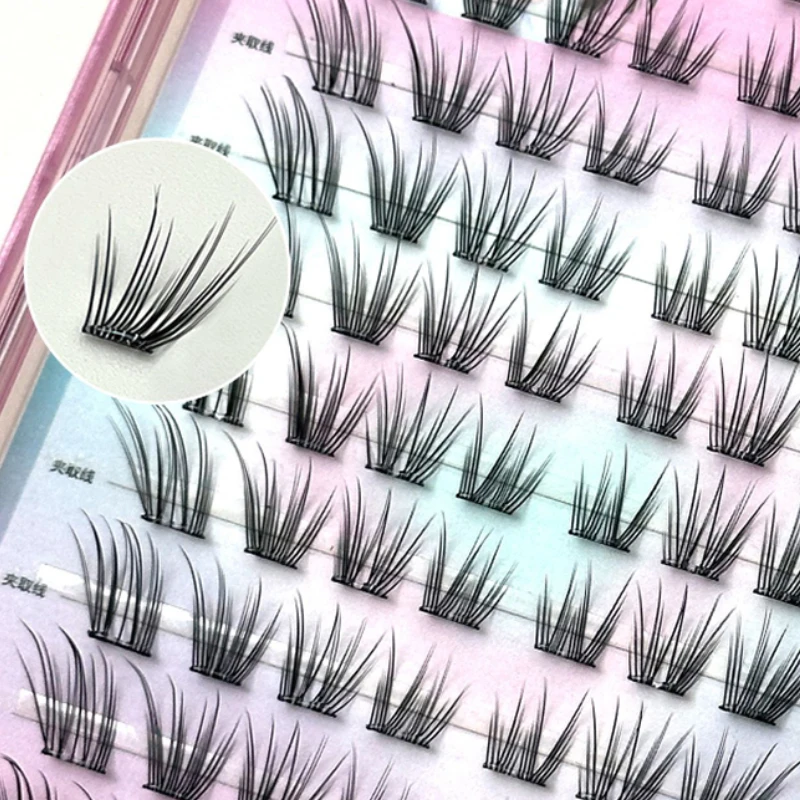 Sztuczne rzęsy Life Girls Fox, bez kleju, naturalne na zdjęciach, mikro-kręcenie, gęste, naturalny makijaż, dla początkujących.