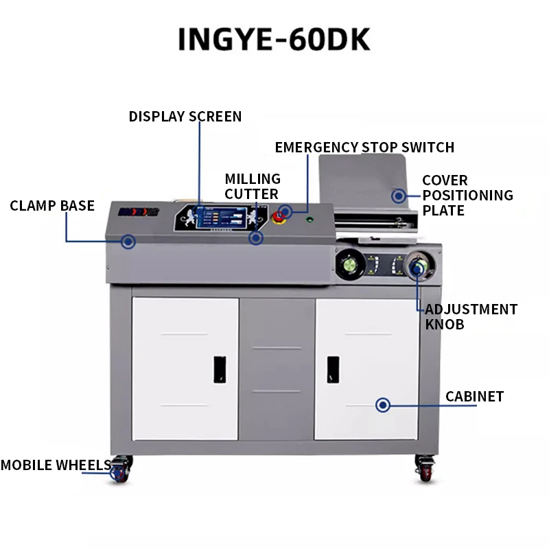 

Fully Automatic Perfect Binder Large-Format Book Binding Machine Commercial-Grade Book, Document, and Bid BookBinding(Customized