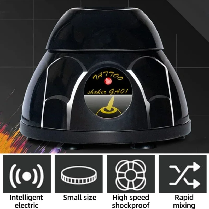 Mini misturador vortex 5200rpm shaker tatuagem suprimentos para laboratório mistura pintura unha polonês cílios adhensivos tinta de tatuagem e tubos de ensaio