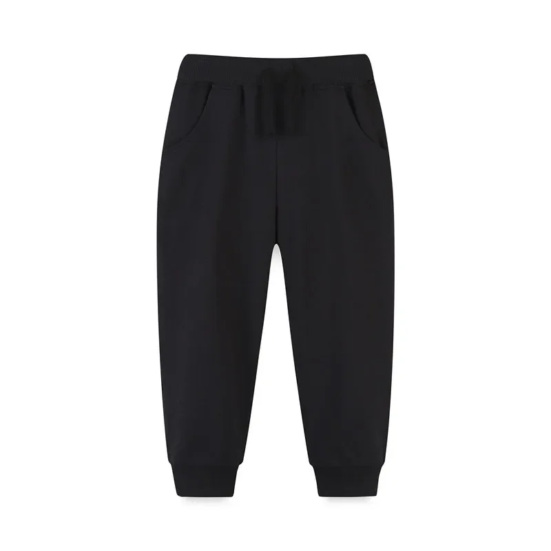 Autumn Winter Solid Printed Pants Autumn Winter Boys Girls Casual Fashion Comfortable Simple Fleece Childern Sweatpants