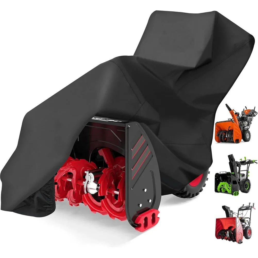 Water Resistant Snow Blower Cover Made of 210D Oxford Cloth with Windproof Buckles and Air Vents for Protection