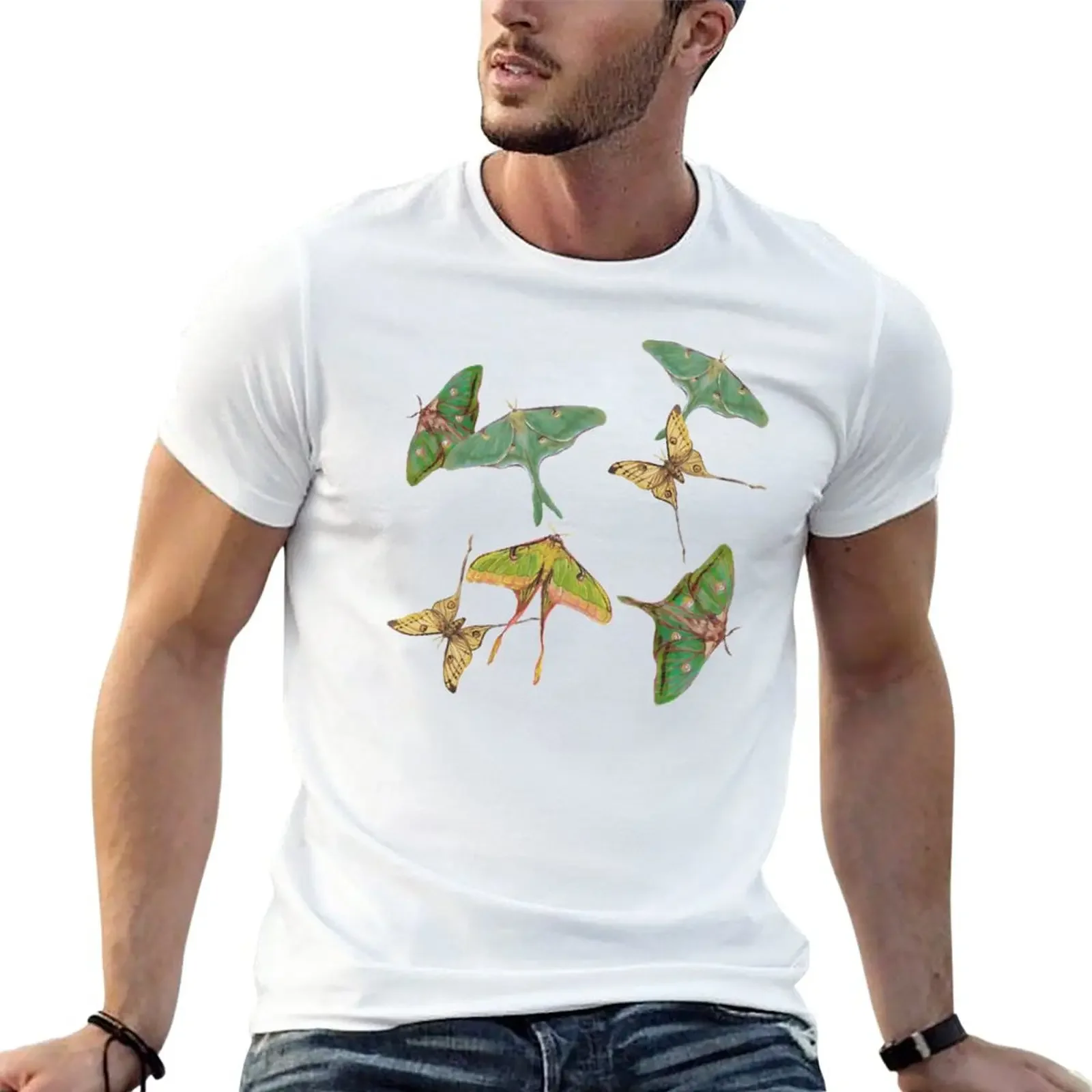 Moth Cluster T-Shirt customs design your own anime animal prinfor boys mens clothing