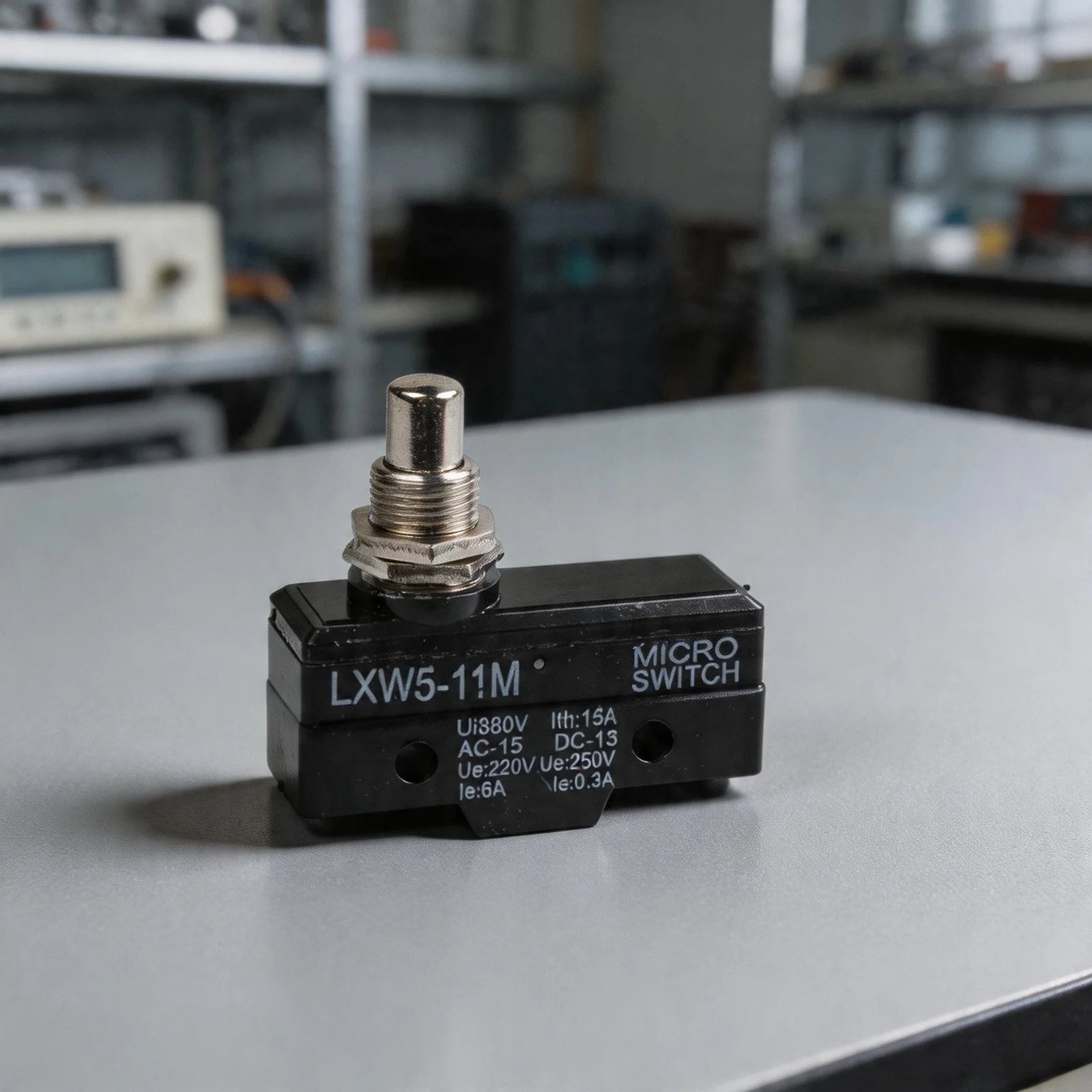 New Limit Switch Short Plunge Actuator Type 1 Pc AC 380V DC 220V Metal Panel Mount 10A Push Plunger 500000 Cycles