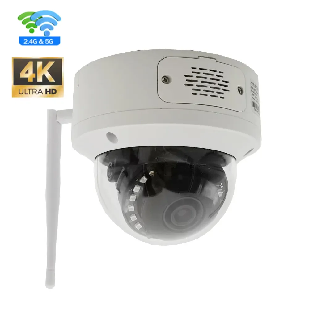 

4K 8MP Indoor & Outdoor Smart Home Surveillance Camera with AI Human Detection Vandal Proof Dome IP Security CCTV Camera
