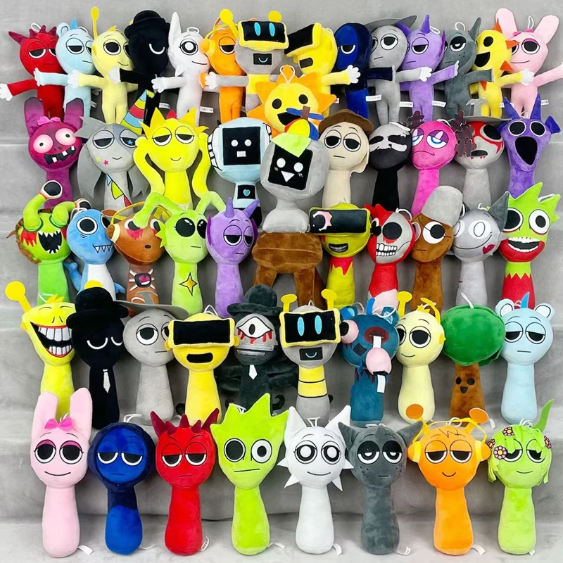 

Cartoon Sprunki Plush Toys Sprunki Incredibox Plushie Dolls Game Oren Clukr Kevin Lime Stuffed Pillow Christmas Birthday Gifts