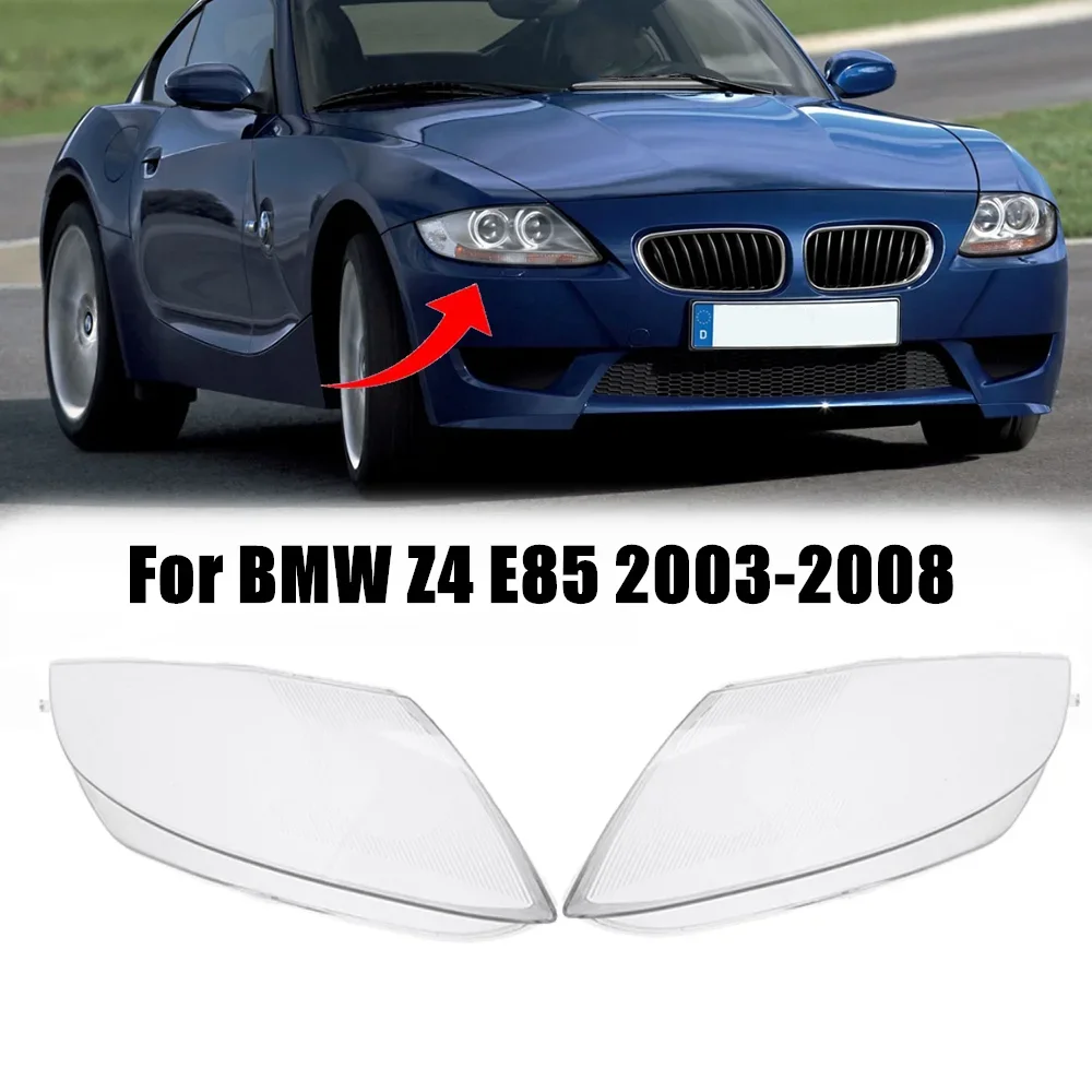 

RMAUTO Car Headlight Shell Cover Headlamp Clear Shell Lamp Cover Replacement Lens Cover For BMW Z4 E85 2003-2008 Exterior Part