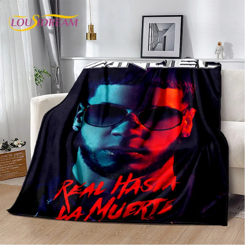 Singer Free Anuel AA Rapper Hip Hop 3D Soft Plush Blanket,Flannel Blanket Throw Blanket for Living Room Bedroom Sofa Cover Child