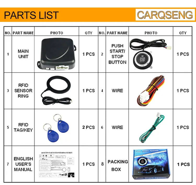 Factory Price RFID Ignition Engine Start Stop Car Immobilizer Anti-thief  Car Security Alarm System