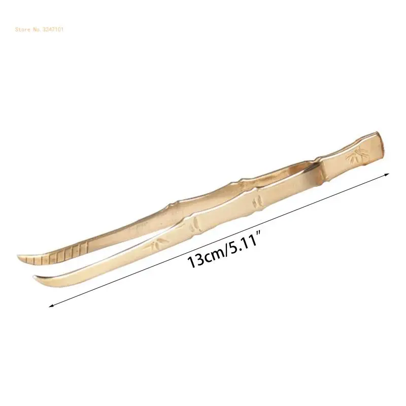 Weihrauch Pinzette Kupfer Bambus Abschnitt Rückfluss Kegel Rückfluss Kegel Weihrauch Clip für Pick Up Halten Transfer Rückfluss