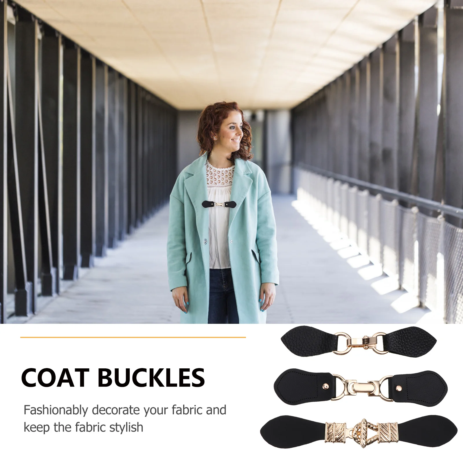 3 قطعة معطف الرياح أبازيم الصدأ واقية المعادن الملابس السنانير دائم معطف موصلات للسترات السترات سترة كليب #1