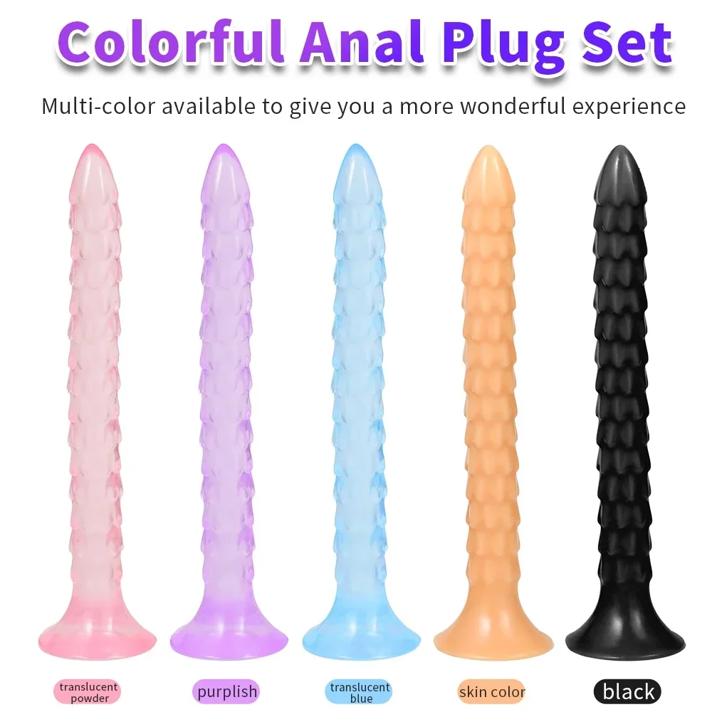 Huge Silicone Long Anal Dildo Realistic Penis Butt Plug Anus Massager Prostatic Massage G-spot Clitoral Stimulator Adult Sex Toy