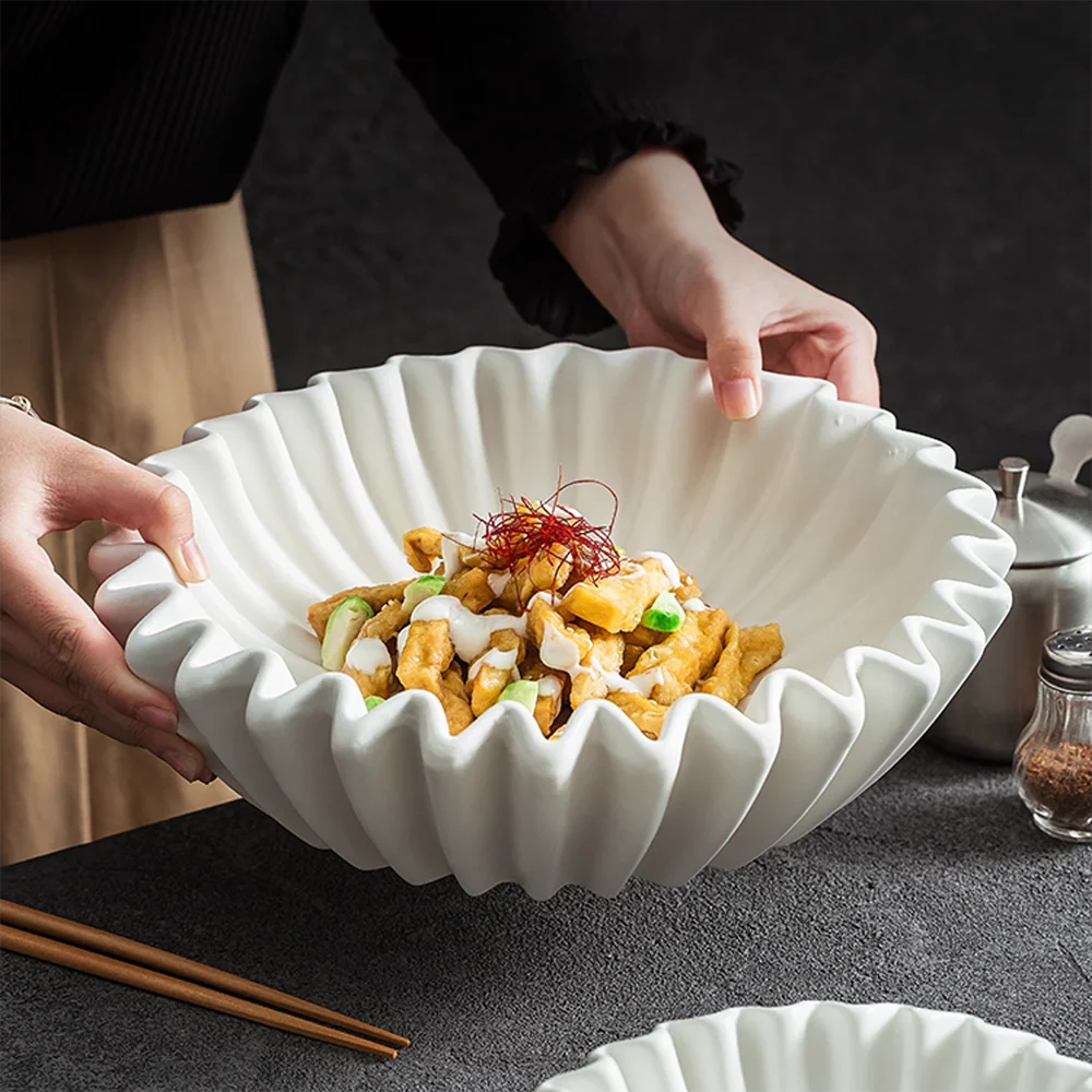 

Creative Lotus leaf edge Tray Silicone Mold, High-Quality Serving Platter for Home Dining,Dessert Tray Mold, DIY Resin/Cement