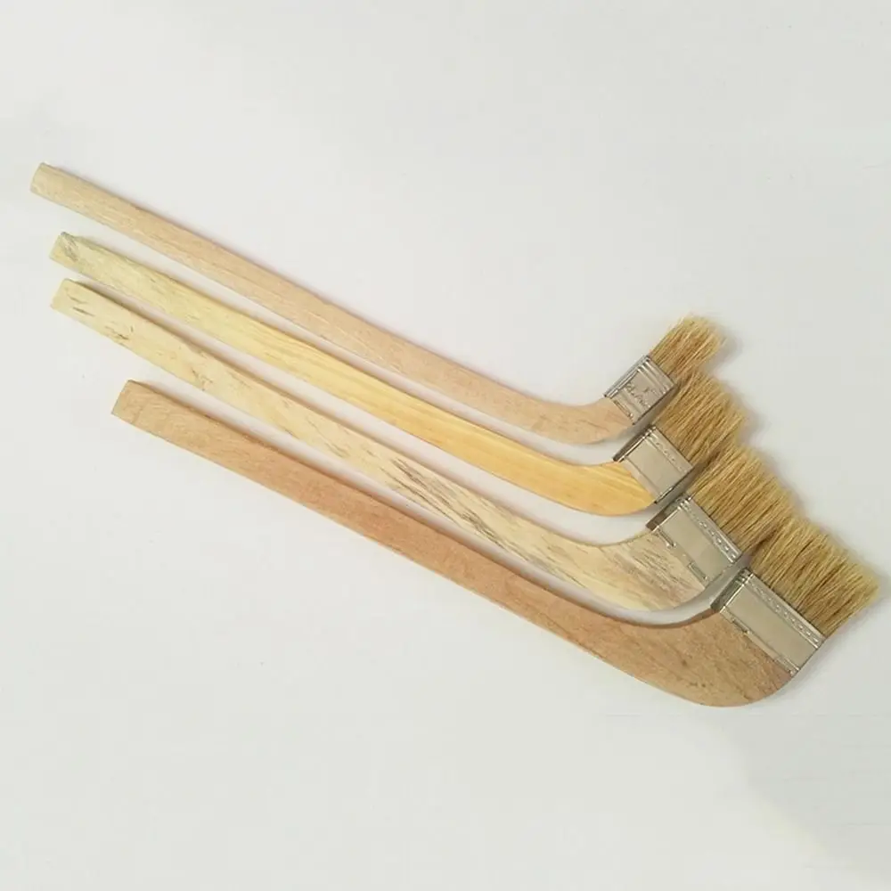 Bristle Dust Cleaning Brush Practical Wooden Handle Comfortable Curved Handle Brush Lengthened Marine Paint Brush Home