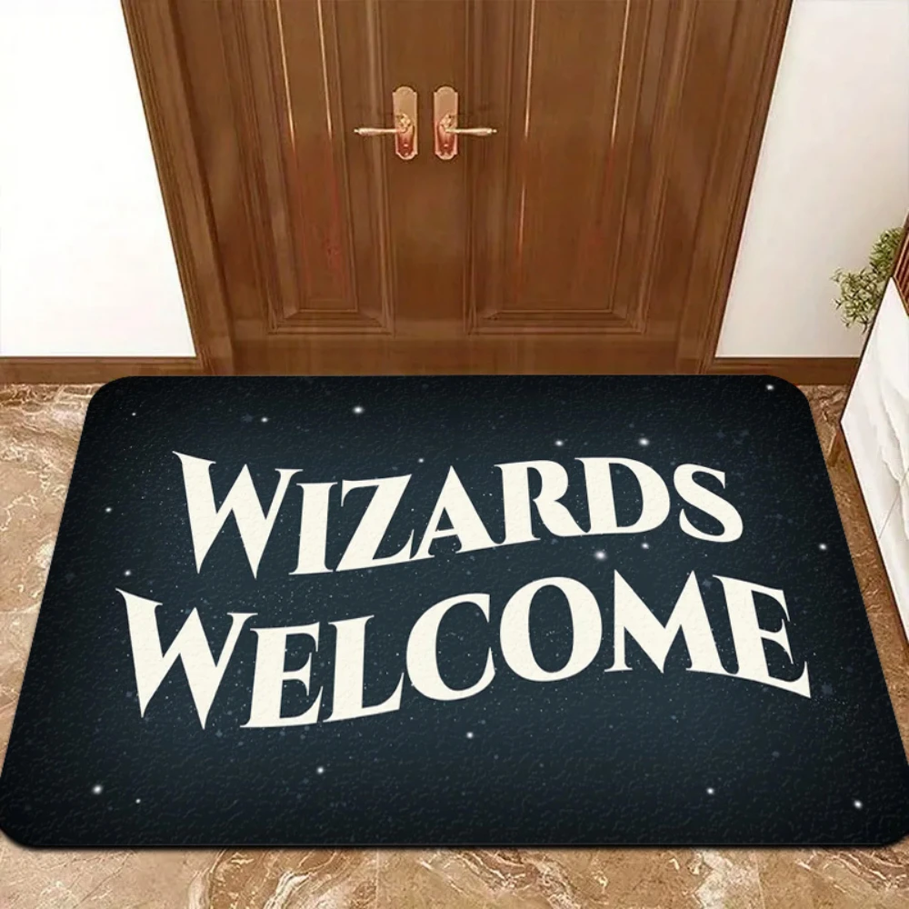 Wizards Welcome Star Sky Door Mat basement entry game room cabin apartment household decor floor rug kitchen mats for floor