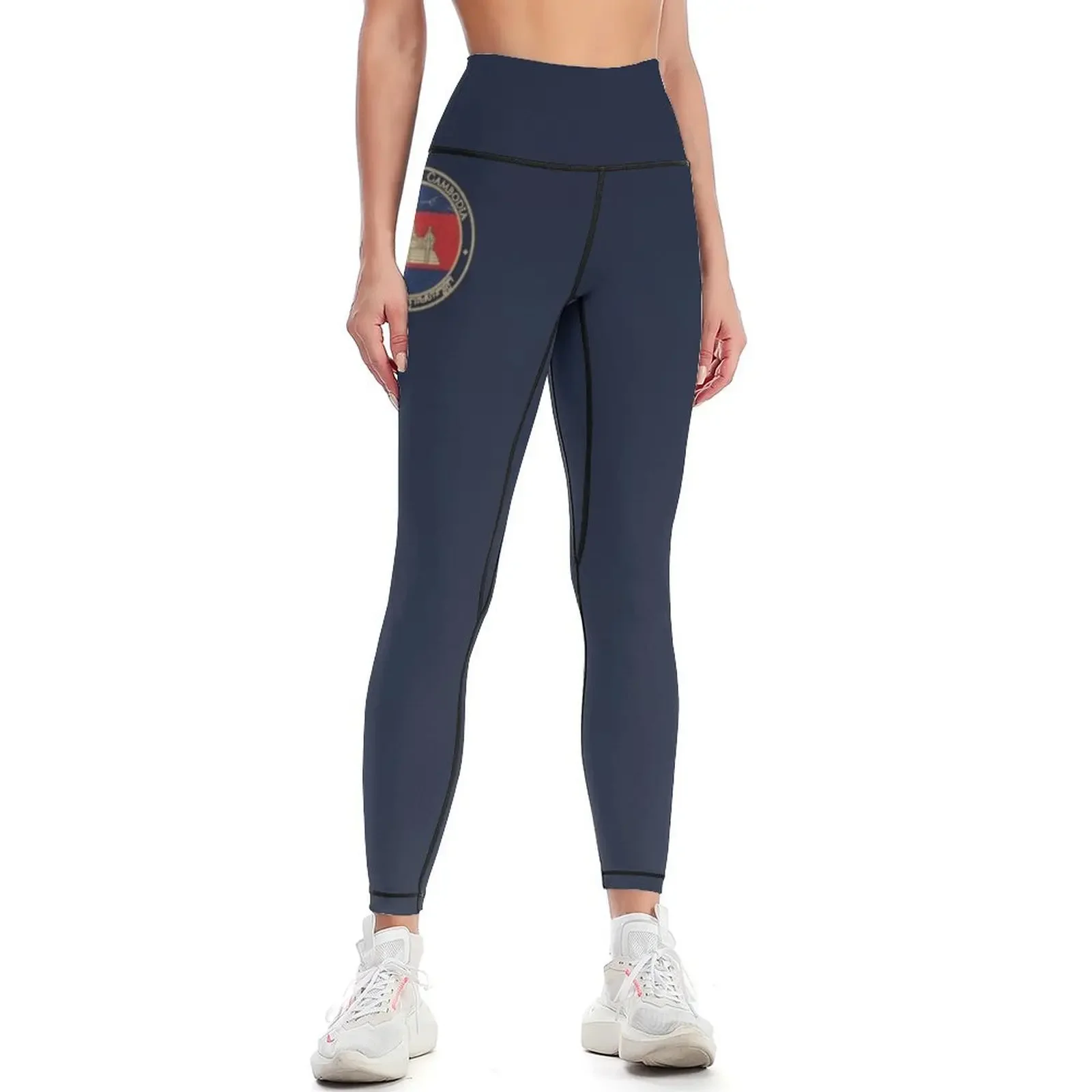 

Vintage Kingdom of Cambodia Asia Asian Flag Leggings Fitness clothing sportswear woman gym 2025 Fitness woman Womens Leggings