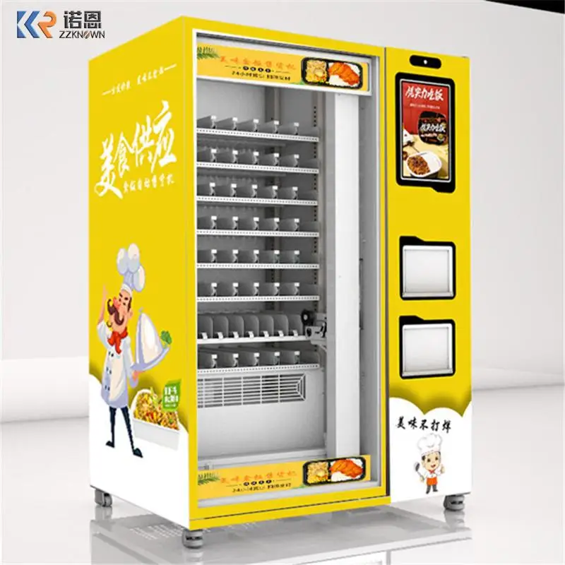 Soup Meal Food Delicious Heating Vending Machine With Customistic Logo With 24 Hours ATM Vending Machine
