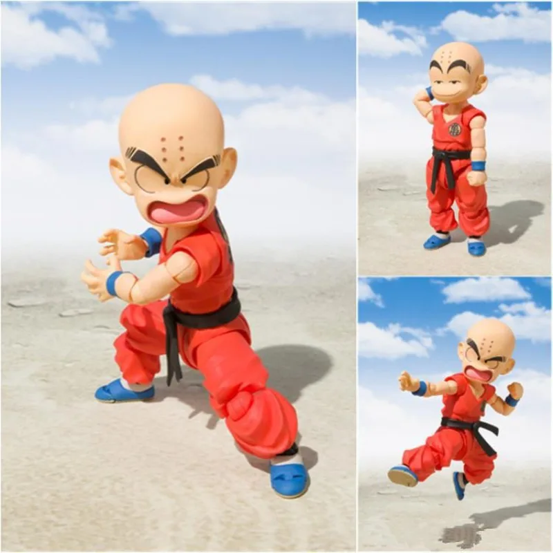 

Anime Peripheral Dragon Ball SHF Childhood Krillin Articular Mobility Figurine PVC Action Figure Collectible Model Toy Boxed