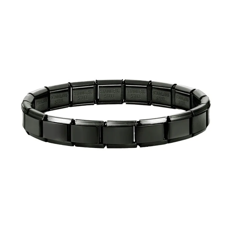 Connector Module Fashion Men's New Chinese Bracelet Stainless Steel Round Removable Premium Charms Jewelry