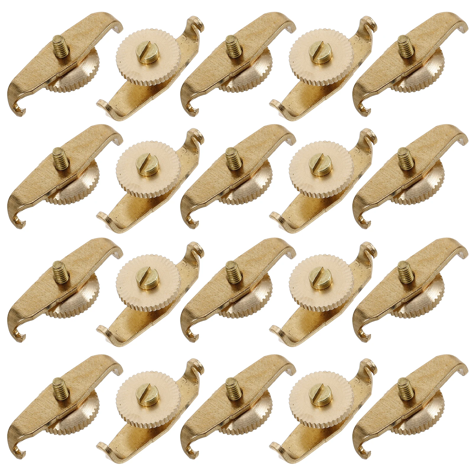 

20 Pcs Erhu Tuner Bridge Pin Pullers Metal Musical Violin Khaki Instrument Parts