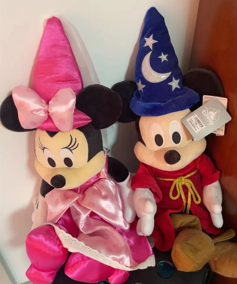 

55CM Original Disney Minnie Mickey Hat Cosplay Giant Cartoon Plush Toy Doll High Quality Birthday Christmas Gift For Children