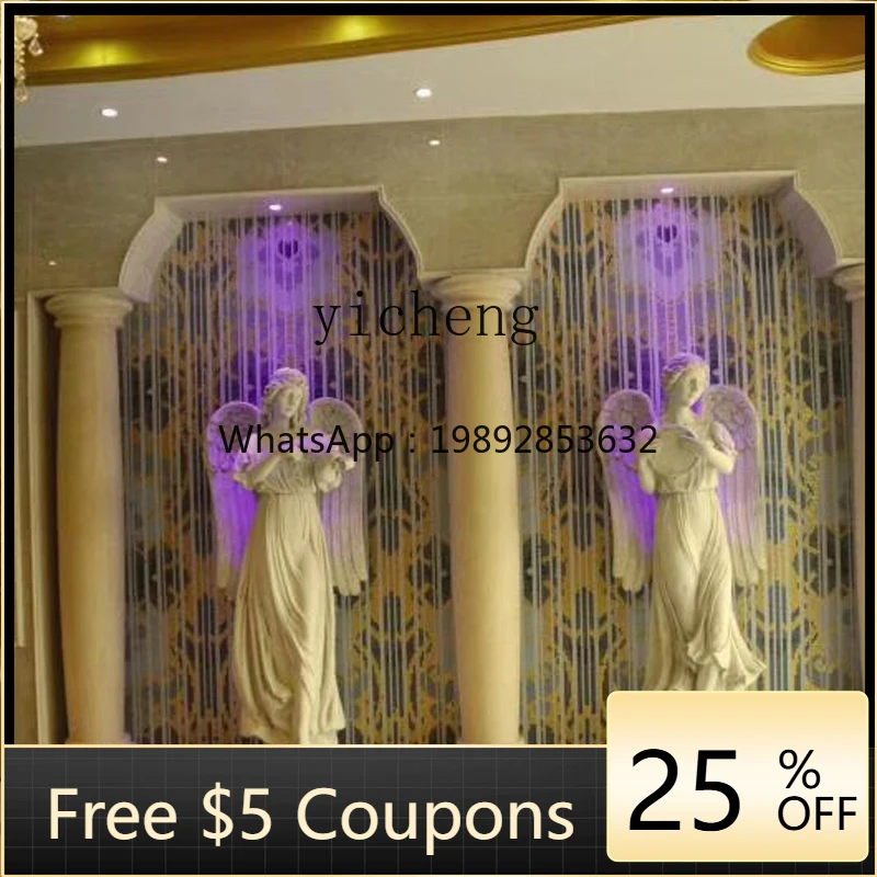 LYY European Figure Sculpture Garden Floor to Floor Ornament Outdoor Angel Decorative Artwork Statue