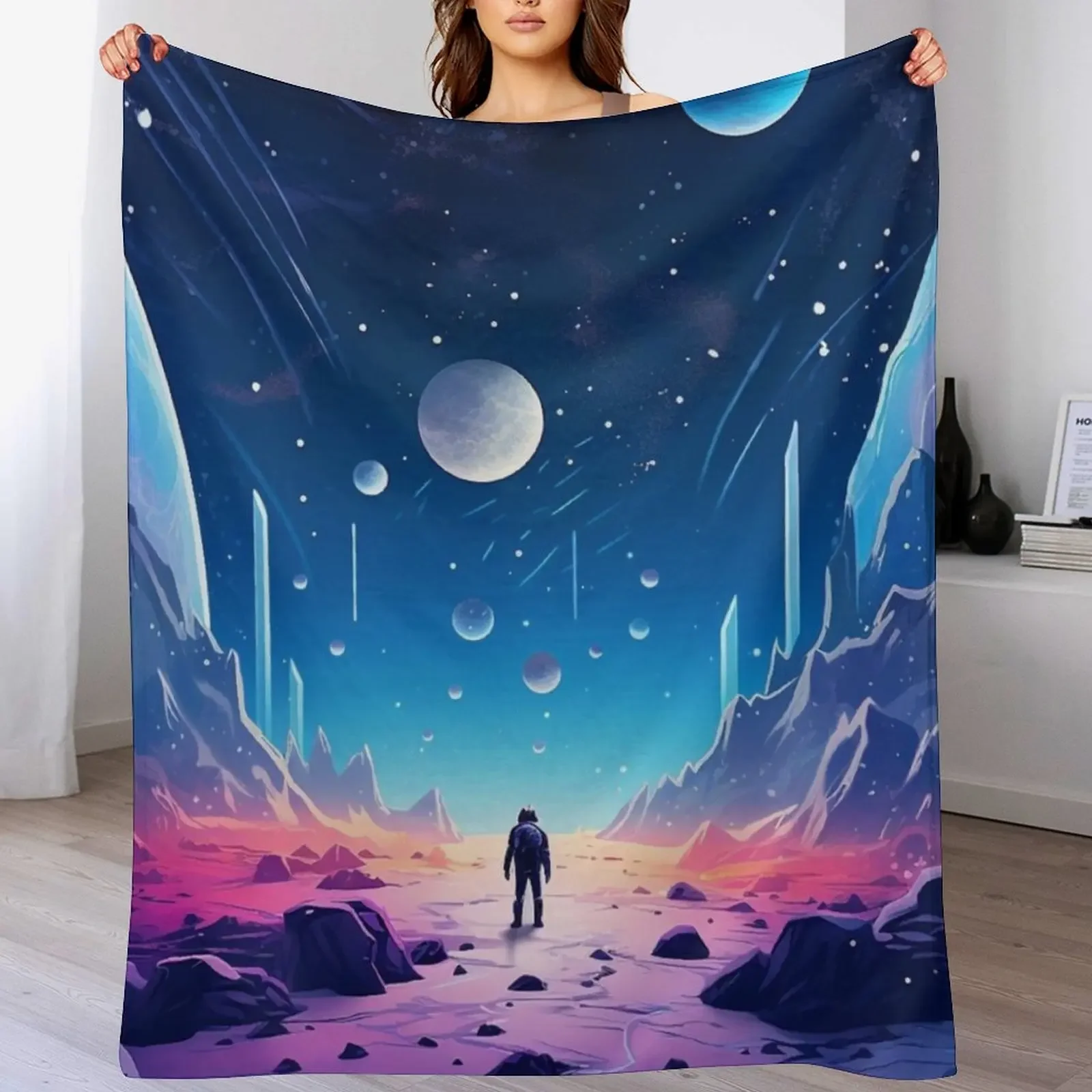 

Astroneer in a space, space thrown blanket Throw Blanket Quilt for sofa Blankets