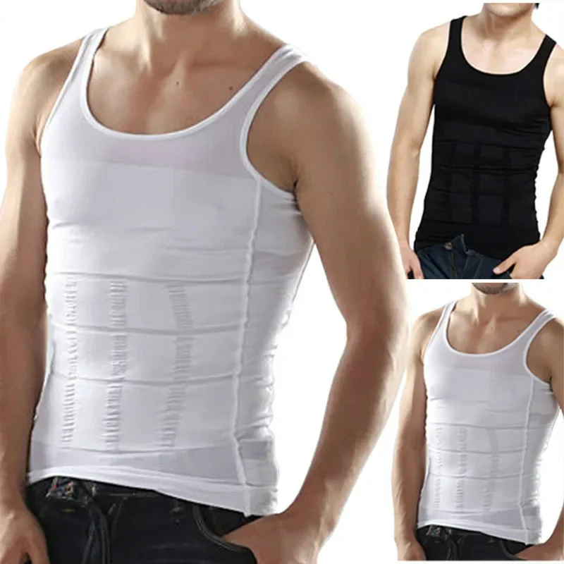 

Men Slimming Body Shaper Tummy Shapewear Male Fat Burning Vest Modeling Underwear Corset Waist Trainer Top Muscle Girdle Shirt