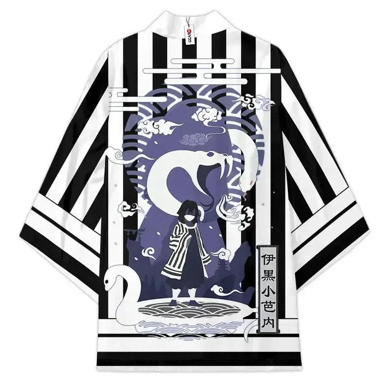 72th anime demon slayer kisatsutai iguro obanai cosplay trajes quimono adolescentes manto cardigan jaqueta haori pijamas