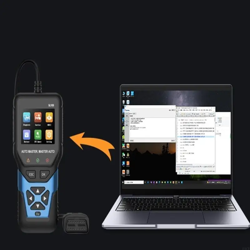 F1CF New Comprehensive Car Scanner 8 specializing Repair Functions ABS Diagnostics 11 Languages Convenient Vehicle Maintenance