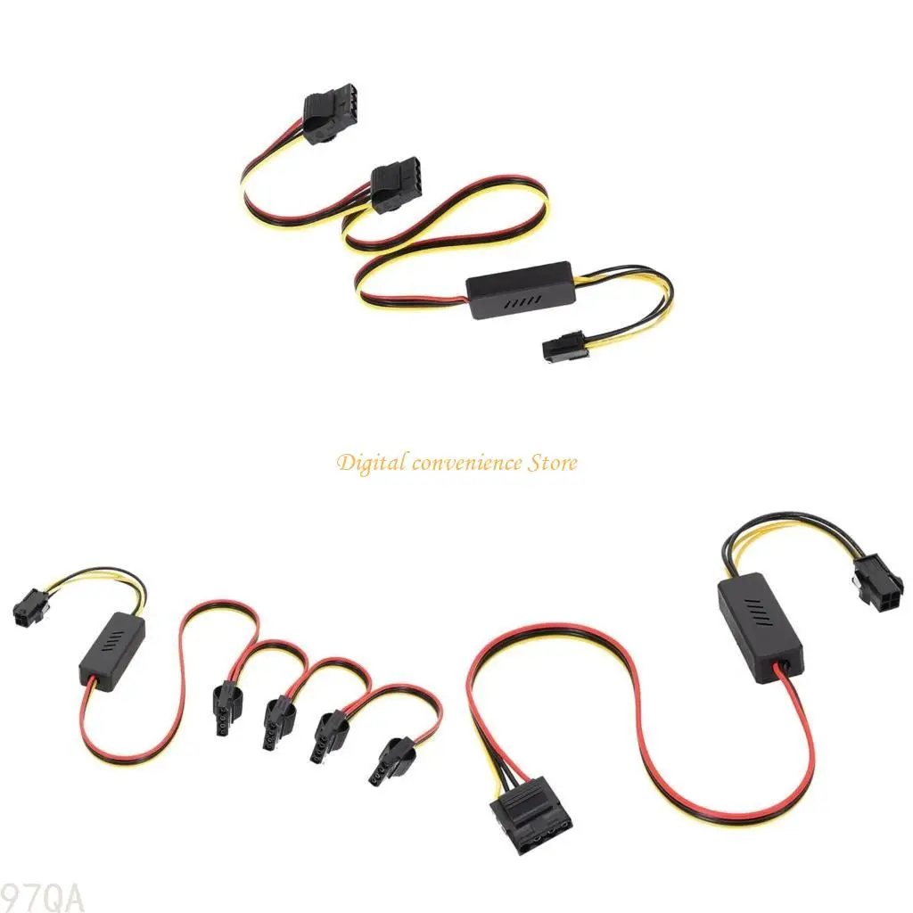 

97QA Materboards CPU от 4PIN до 4PIN MOLEX POWER CABLE для компьютерного шнура