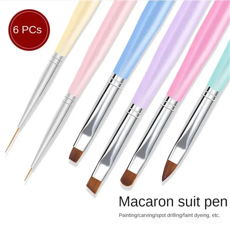 Nail Art Liner Brush Beginner Set For Manicure French Lines Painting Stripe Drawing Design Tools Accessories Pen